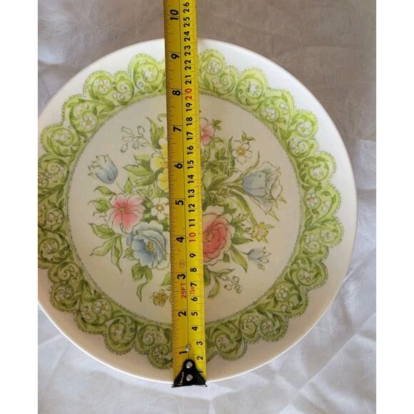 Allied Chemical Melamine Plate Set of 7 RARE HARD TO FIND PATTERN Floral... - Picture 8 of 10